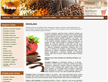 Tablet Screenshot of cokolada-recepty.cz